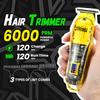 DSP Hair Clipper, Trimmer, Shaver Kits for Men Professional Barber Clipper and Trimmer Sets with Travel Case, Rechargeable, LED Display, Yellow view 4