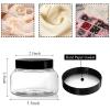 Yarlung 16 Pack 8 Oz Plastic Jars with Lids, Clear Body Scrub Containers Empty Refillable Containers Round Low Profile Samples Jars for Makeup, Body Butter, Creams, Slime, Travel Storage view 2
