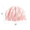 100% Mulberry Silk Bonnet for Sleeping Women, 22 Momme Grade-6A Double Layer Silk Hair Wrap for Hair Care with Elastic Stay On Head view 2