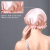 100% Mulberry Silk Bonnet for Sleeping Women, 22 Momme Grade-6A Double Layer Silk Hair Wrap for Hair Care with Elastic Stay On Head view 4