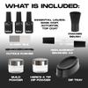 Nailboo Here's a Tip Premium Dip Nails Starter Kit, Nail Powder Dip Kit for DIY At Home Manicure, Includes Dipping Powder and Liquids, White view 4