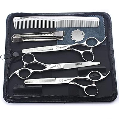Barber hair scissors, Axemoore professional haircut Cutting Scissors/Shears set- 6", made of Japanese stainless steel, especially (6in- 3pc-B)