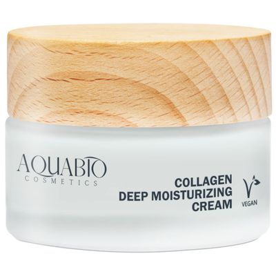 AquaBio Organic Collagen peptide Anti Aging Face & Neck Moisturizing cream for women men. Advanced Firming Skin care anti Wrinkle. Day Overnight-All skin types
