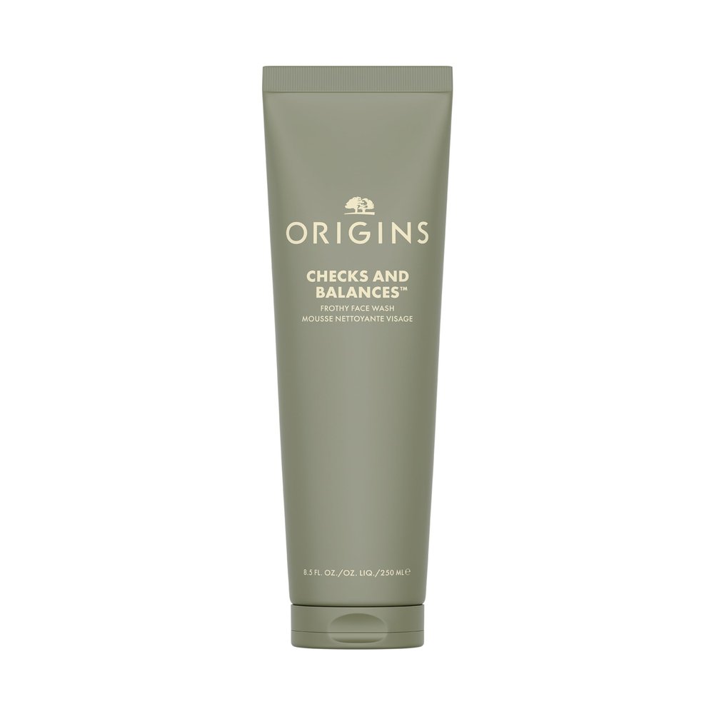 Origins Checks and Balances Frothy Face Wash | Gentle Face Cleanser for All Skin Types | With Mint, 8.5 Fl Oz