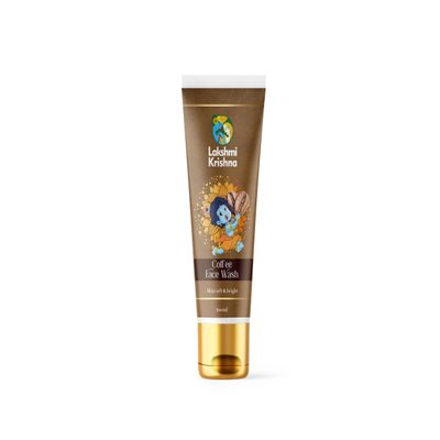 Lakshmi Krishna Coffee Face Wash - 100ml | Enriched with Avocado, Mint Extract, Almond, Coco Glucoside, Sandalwood & Grapeseed Oil
