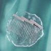 Aneneiceera Bride Wedding Crystal Hair Comb Clip Silver Hair Side Combs Z Type Crystal Hair Comb Rhinestone Headpieces Bride Hair Piece bridesmaid Hair Accessories for Women and Lady Girls(Silver B) view 3