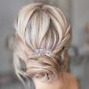 Aneneiceera Bride Wedding Crystal Hair Comb Clip Gold Hair Side Combs Pearl Hair Comb Leaf Rhinestone Headpieces Bride Hair Piece bridesmaid Hair Accessories for Women and Lady Girls view 2