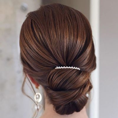 Aneneiceera Bride Wedding Pearl Hair Comb Clip Gold Hair Side Combs Beaded Hair Comb Pearl Headpieces Bride Hair Piece bridesmaid Hair Accessories for Women and Lady Girls(Gold C)
