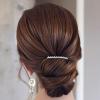 Aneneiceera Bride Wedding Pearl Hair Comb Clip Gold Hair Side Combs Beaded Hair Comb Pearl Headpieces Bride Hair Piece bridesmaid Hair Accessories for Women and Lady Girls(Gold C) view 1