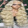 250% Density 613 Lace Front Wig Human Hair ProBest20 Blonde HD/Transparent Lace Front Wigs Body Wave 13x6 Frontal Wig Free Part Pre Plucked with Baby for Black Women. (30 inch) view 2