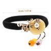 KALLORY 1pc Retro Hair Loop Chinese Style Hair Tie Vintage Bun Rubber Band for Hanfu Headdress Elastic and Comfortable Lightweight and Portable for All-match Outfits view 2