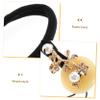 KALLORY 1pc Retro Hair Loop Chinese Style Hair Tie Vintage Bun Rubber Band for Hanfu Headdress Elastic and Comfortable Lightweight and Portable for All-match Outfits view 3