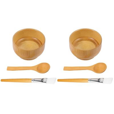 Healifty 6pcs Mixing Bowl for Facial Care Face Mask Mixing Tool Brush Spoon Cosmetic Kit for Skincare