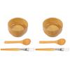Healifty 6pcs Mixing Bowl for Facial Care Face Mask Mixing Tool Brush Spoon Cosmetic Kit for Skincare view 1