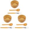 Healifty 9pcs Mixing Bowl for Facial Masks Cosmetic Tool Kit Brush and Spoon Skincare Mixing Bowls for Home and Travel view 1