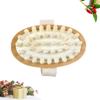 Healifty Wooden Spa Massager Soft Bristles Handheld Cushion for Home Use Promotes Circulation Exfoliates Skin for Dry Brushing and Relaxation view 3