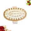 Healifty Wooden Spa Massager Soft Bristles Handheld Cushion for Home Use Promotes Circulation Exfoliates Skin for Dry Brushing and Relaxation view 4