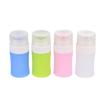 Healifty 4pcs Silicone Travel Cosmetic Bottles Lightweight Leakproof Containers for Lotions Shampoo and Makeup Remover Pink Green White Blue Portable Travel Essentials view 1