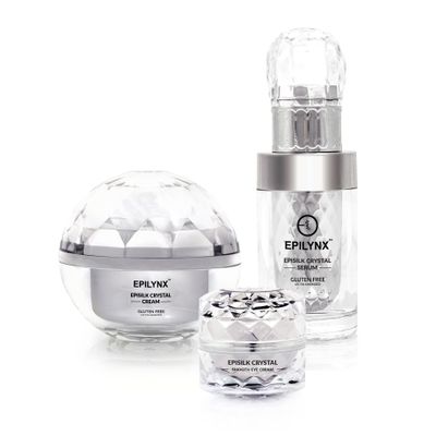 Allergen Free for Sensitive Skin Crystal Anti Aging Daily Skin Care Routine Package Gift Set Kit For Women - Reduces Redness and Dryness -EPILYNX by Dr. Liia