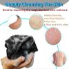 African Exfoliating Net,African Net Sponge,Exfoliating Bath Sponge,Exfoliating Body Scrubber,Washcloth,Shower Scrubber for Body,Body Scrubbers for Use in Shower (Black) view 4