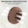 Fauxomor Makeup Sponge Holder,Double-Sided Breathable Silicone Beauty Make Up Blender Case for Travel or Daily,Shatterproof Makeup Travel Case Quick Drying Easy to Carry,Coffee(BLENDER NOT INCLUDED) view 3