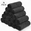 36 Packs of Bleach Proof Towels Microfiber Absorbent Salon Towels Bleach Resistant Salon Hand Towels for Gym, Bath, Spa, Shaving, Shampoo, Home Hair Drying, 16 x 28 Inches (Black, White, Gray) view 4