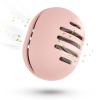 Fauxomor Makeup Sponge Holder,Double-sided 5-line Vented Silicone Beauty Make Up Blender Case for Travel,Shatterproof Make-Up Sponge Travel Case for All Sponges Reuse Easy Carry,Pink view 1