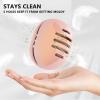 Fauxomor Makeup Sponge Holder,Double-sided 5-line Vented Silicone Beauty Make Up Blender Case for Travel,Shatterproof Make-Up Sponge Travel Case for All Sponges Reuse Easy Carry,Pink view 3