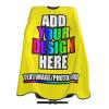 Custom Barber Cape for Men Women Personalized Hair Cutting Capes with Your Photo Text for Salon Hair Styling Barbershop Yellow view 1