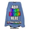 Custom Haircut Cape, Personalized Salon Apron with Your Image/Text, Barber Hairdressing Cape (55 x 60 Inch) Carolina Blue view 1