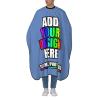 Custom Haircut Cape, Personalized Salon Apron with Your Image/Text, Barber Hairdressing Cape (55 x 60 Inch) Carolina Blue view 2