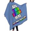 Custom Haircut Cape, Personalized Salon Apron with Your Image/Text, Barber Hairdressing Cape (55 x 60 Inch) Carolina Blue view 4