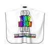 Personalized Barber Cape for Men Custom Professional Hair Cutting Cape Designed Your Logo Image Text Salon Haircut Cape for Home Salon and Barbershop White view 3