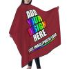 Custom Barber Capes,Personalized Salon Haircut Capes,Add Your Image Haircut Kit Hairdressing Apron for Home Salon and Barbershop Cardinal view 4