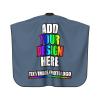 Custom Barber Cape for Men Women Personalized Hair Cutting Capes with Your Photo Text for Salon Hair Styling Barbershop Indigo Blue view 3