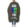 Custom Barber Cape for Men Women Personalized Hair Cutting Capes with Your Photo Text for Salon Hair Styling Barbershop Military Green view 2