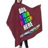 Custom Haircut Cape, Personalized Salon Apron with Your Image/Text, Barber Hairdressing Cape (55 x 60 Inch) Garnett view 4