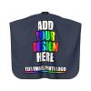 Personalized Barber Cape for Men Custom Professional Hair Cutting Cape Designed Your Logo Image Text Salon Haircut Cape for Home Salon and Barbershop Navy Blue view 3