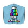 Personalized Barber Cape for Men Custom Professional Hair Cutting Cape Designed Your Logo Image Text Salon Haircut Cape for Home Salon and Barbershop Sky Blue view 3