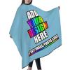 Personalized Barber Cape for Men Custom Professional Hair Cutting Cape Designed Your Logo Image Text Salon Haircut Cape for Home Salon and Barbershop Sky Blue view 4