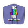 Custom Haircut Cape, Personalized Salon Apron with Your Image/Text, Barber Hairdressing Cape (55 x 60 Inch) Violet view 3