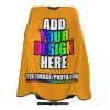 Personalized Barber Cape for Men Custom Professional Hair Cutting Cape Designed Your Logo Image Text Salon Haircut Cape for Home Salon and Barbershop Gold view 1