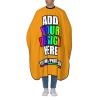 Personalized Barber Cape for Men Custom Professional Hair Cutting Cape Designed Your Logo Image Text Salon Haircut Cape for Home Salon and Barbershop Gold view 2