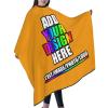 Personalized Barber Cape for Men Custom Professional Hair Cutting Cape Designed Your Logo Image Text Salon Haircut Cape for Home Salon and Barbershop Gold view 4