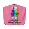 Custom Barber Capes,Personalized Salon Haircut Capes,Add Your Image Haircut Kit Hairdressing Apron for Home Salon and Barbershop Dark Pink view 3