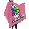 Custom Barber Capes,Personalized Salon Haircut Capes,Add Your Image Haircut Kit Hairdressing Apron for Home Salon and Barbershop Dark Pink view 4