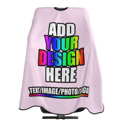Custom Barber Capes,Personalized Salon Haircut Capes,Add Your Image Haircut Kit Hairdressing Apron for Home Salon and Barbershop Light Pink