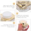 Beaupretty 2pcs Refillable Cream Dispenser Jar for Travel Skincare Leakproof Cosmetic Sample Container for Ointments Lotions and Personal Care Products view 3