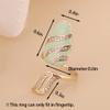 Rumtock Knuckle Nail Ring Mint Nail Protecting Ring with CZ Crystal for Women Finger Tip Manicure Jewelry view 3