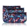 HIONXMGA TSA Approved Toiletry Bag, Set of 3 Clear Travel Toiletry Bag Quart Size Zipper Travel Pouch, Waterproof Makeup Cosmetic Bag for Women Men Kids Toiletries Carry on, Dinosaur view 1